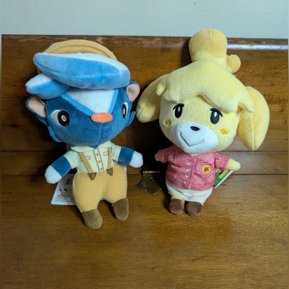 Animal Crossing Kicks and Isabelle Stuffed Plush Toy